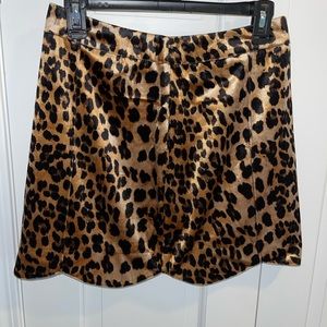 Velvet cheetah skirt, size MEDIUM